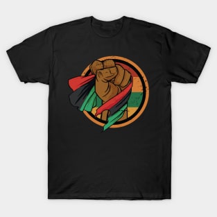 Black History Fight for Equal Rights Juneteenth Flag T-Shirt